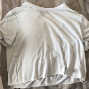 Light blue cropped t-shirt from Forever 21 S